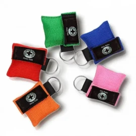 KEYRING CPR MASK FACE SHIELD